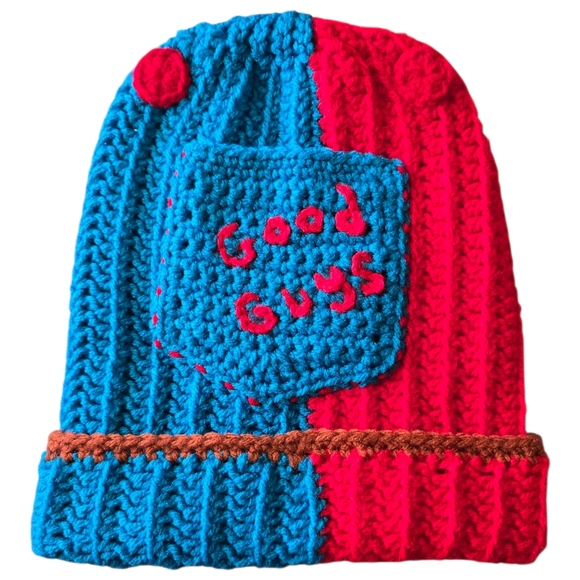 "Chucky" inspired Handmade Crochet Beanie, Unisex, TEEN FIT ONLY* - Picture 3 of 3